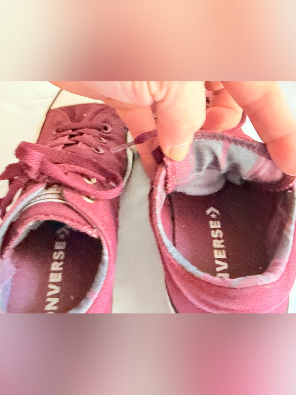 Converse Chuck Taylor All Star High-Top Sneakers Women’s 8 – Burgundy/Maroon - Picture 5 of 5